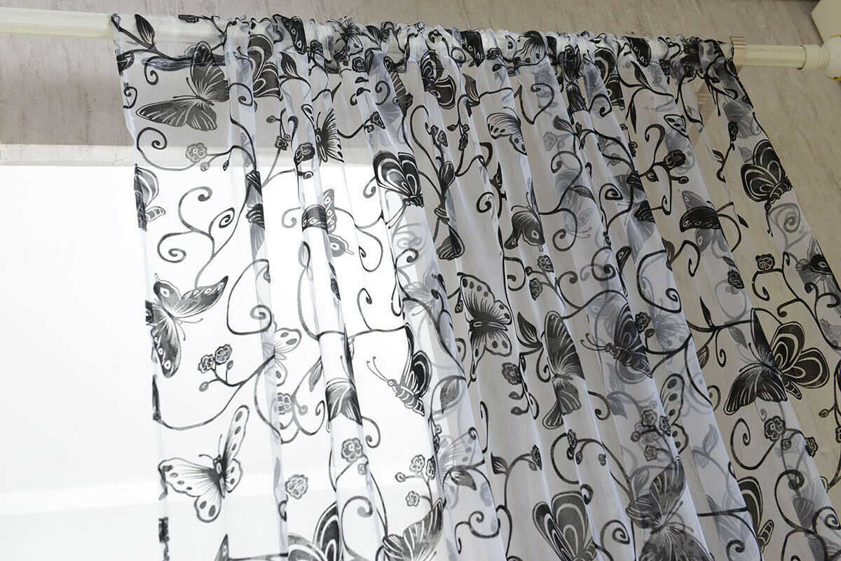 100 * 200cm Butterfly Window Veil Of