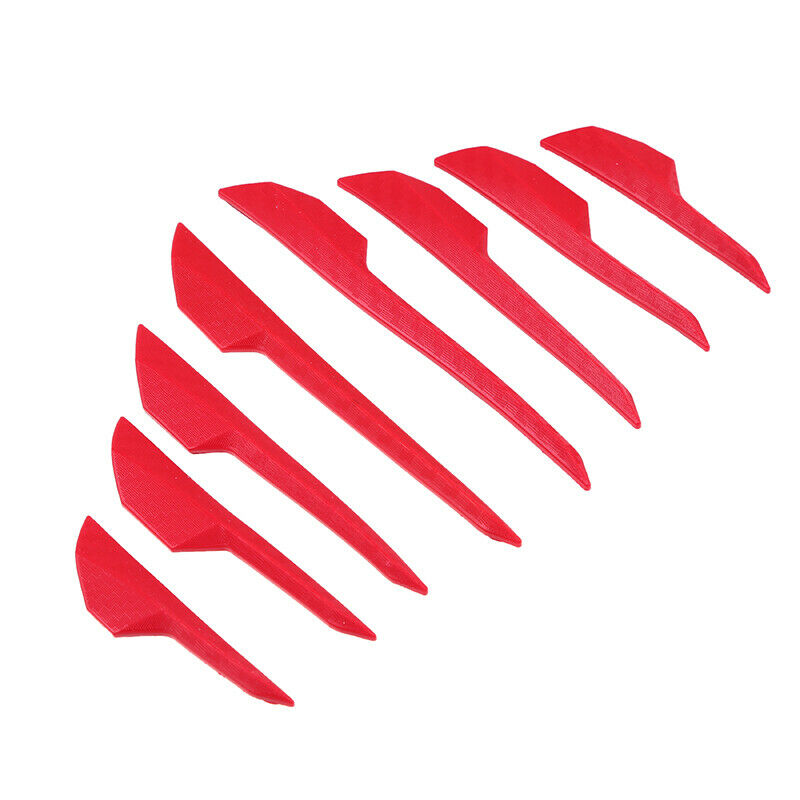 Red Car Door Edge Guard Strip Rubber Anti-Scratch Protector Strips 8pcs/set