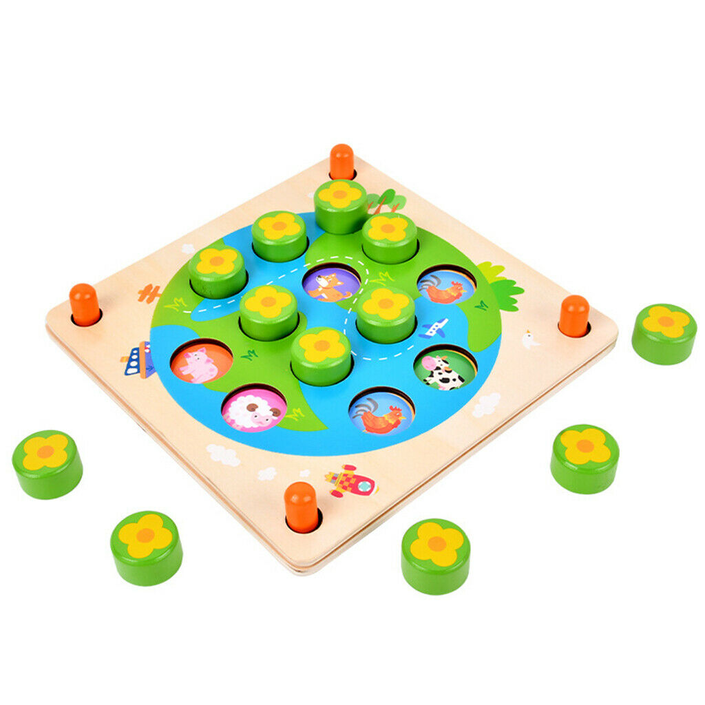 Montessori Memory Matching Game Memory Practice Logic Interaction Toys