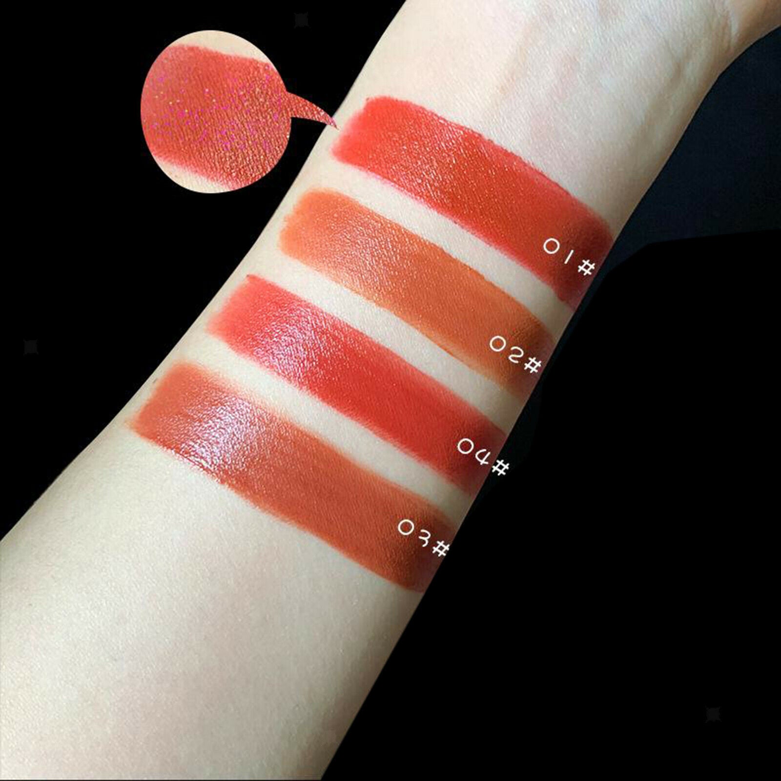 Velvet Matte Lip Glaze Set 4 Colors Lip Gloss for Women and Girl Students