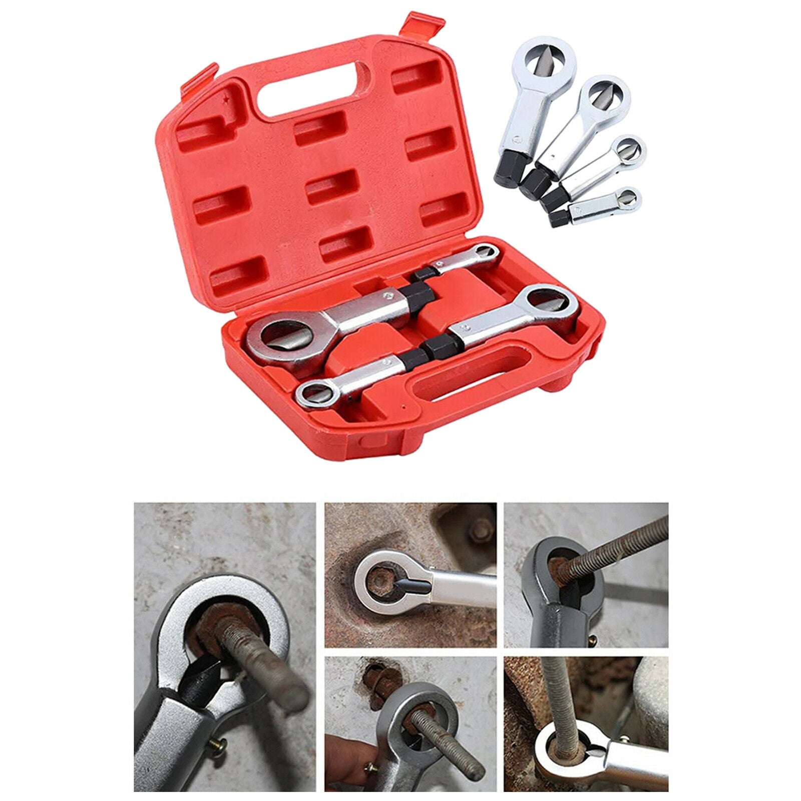 Portable Bearing Steel Nuts Splitter Rust Nut Breaker Remover Splitting Tool