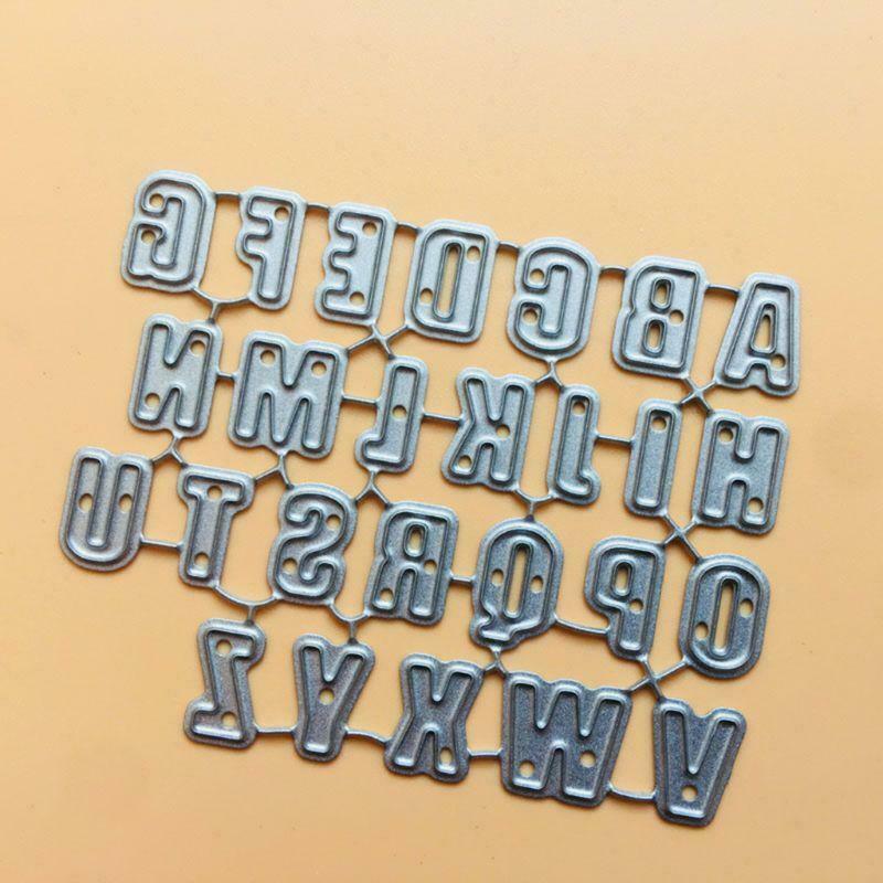 Alphabet Letter Metal Cutting Dies Stencil Scrapbooking DIY Album Stamp Paper