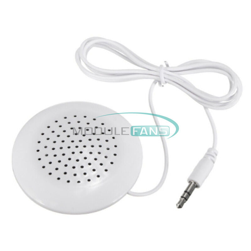 Portable 3.5mm Pillow Speaker for MP3 MP4 CD iPod Phone White New