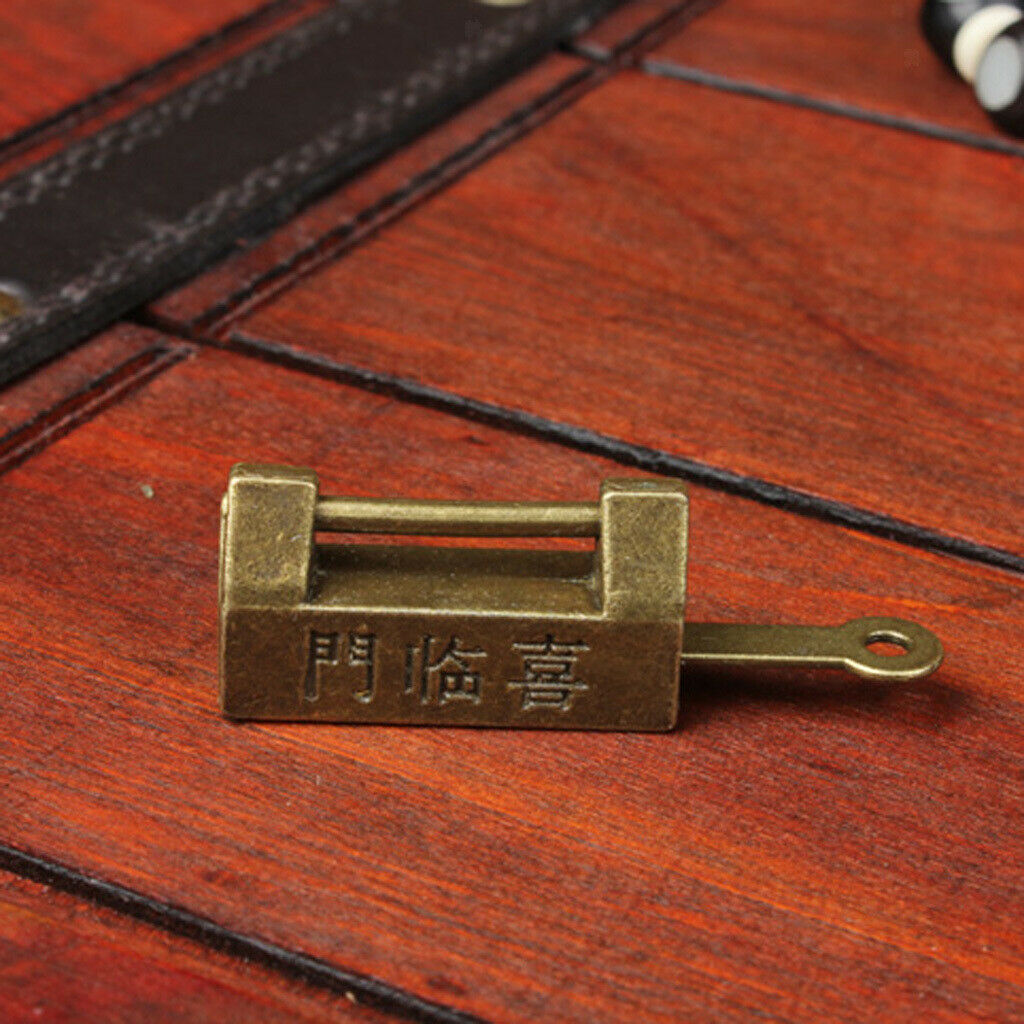 Retro Old Style Padlock Lock Chinese Bronzed OLD Locks