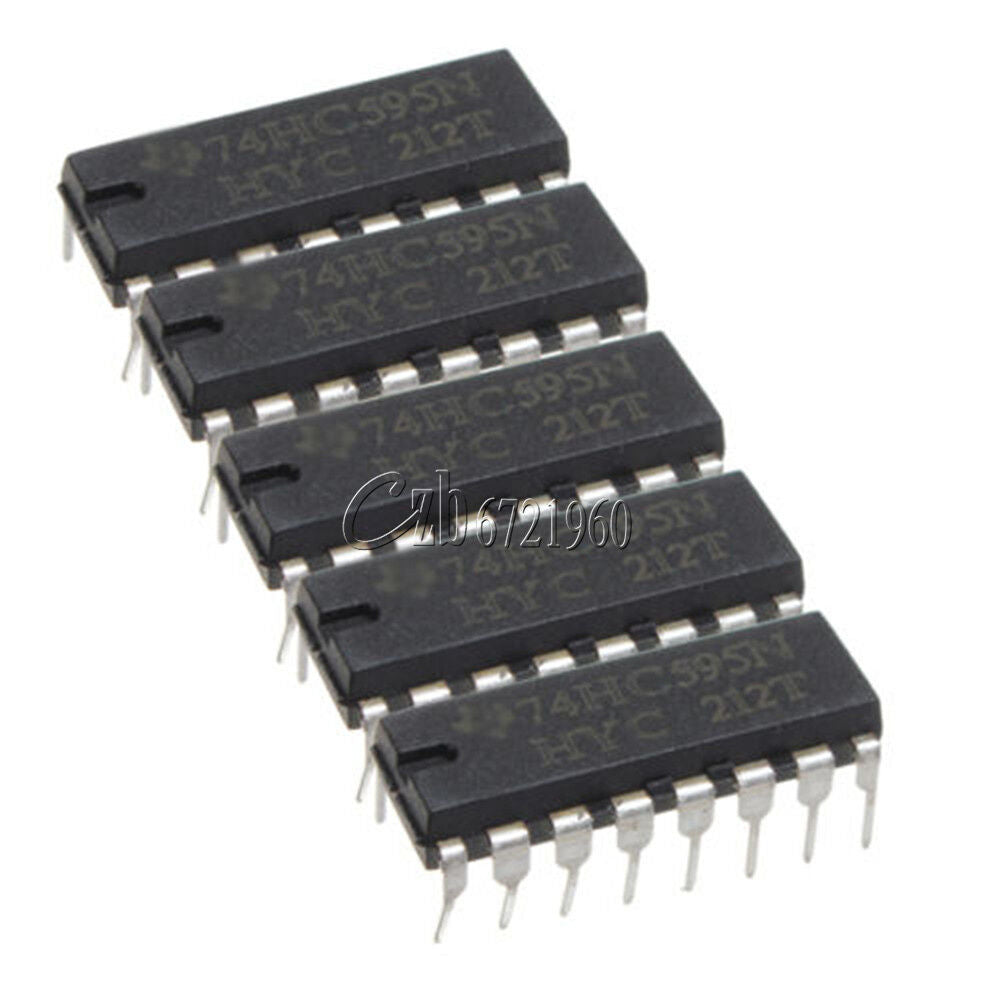 20Pcs SN74HC595N 74HC595  8-Bit Shift Register DIP-16 IC