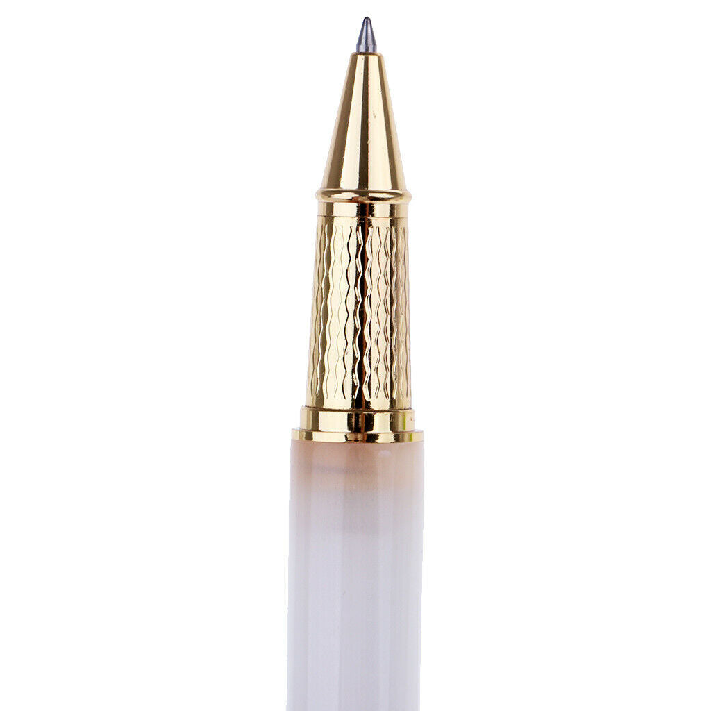 Chinese Porcelain with Metal Golden Design Mediun Roller Ballpoint Pen black