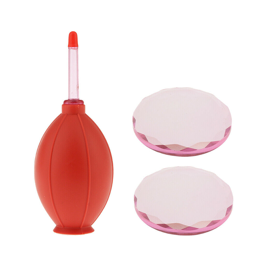 Eyelash Extensions Dryer Air Blower With Pink Adhesive Glue Pallet