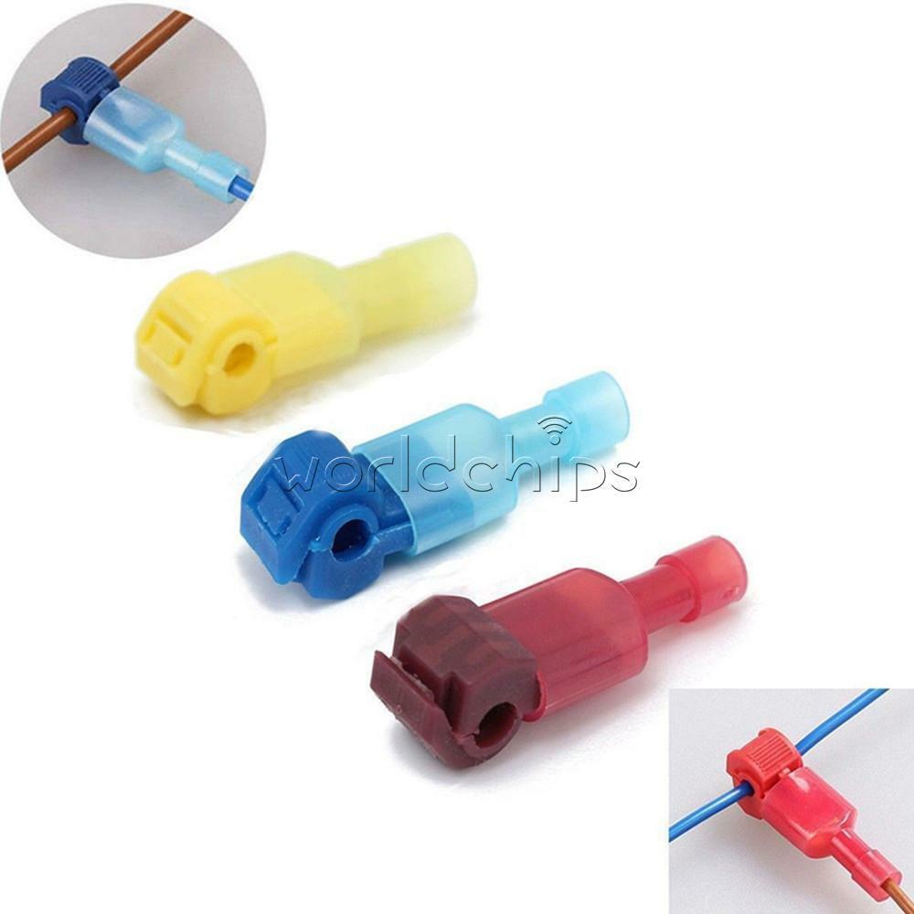 60Pcs Quick Splice Insulated Wire Crimp Terminal & Male Spade Connector Kit Set
