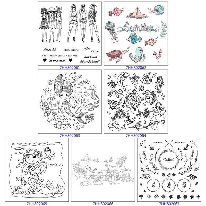 Garland Leaves Flower DIY Silicone Clear Stamp Seal Scrapbook Embossing Album