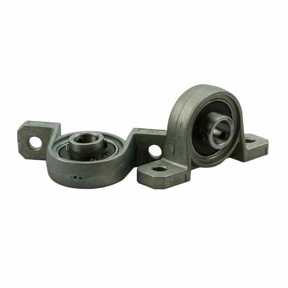2pc KP08 Zinc Alloy Diameter 8mm Bore Ball Bearing Pillow Block Mounted Support