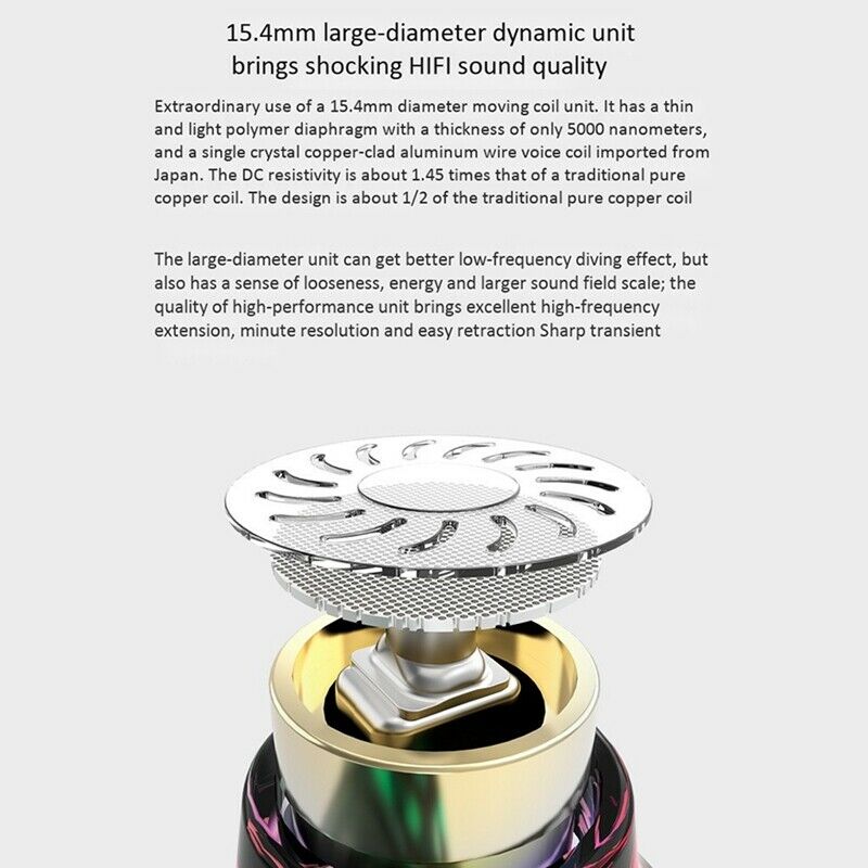Kbear Extraordinary Single Moving Coil Entry Flat Head Plug Hifi Universal HeaD4