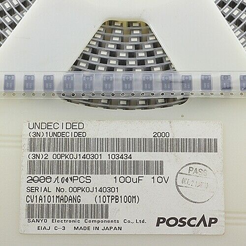 [10pcs] 10TPB100M Tantalum Solid 100uF 16V SMD SMD-D