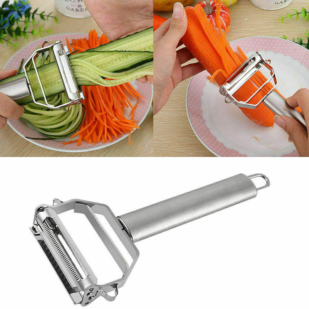 Stainless Steel Potato Peeler Vegetable Carrot Fruit Slicer Cutter Grater Tool.