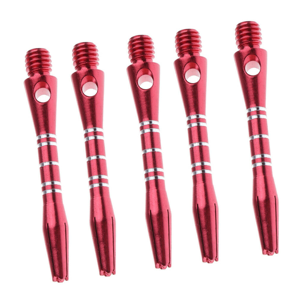 2x 5pcs Durable Red Anodised Aluminum  Shaft Indoor Game 40mm 1.6 Inch