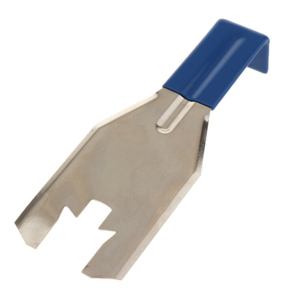 Car Door Clip Removal STAINLESS STEEL Tool WITH BLUE RUBBER GRIP HANDLE