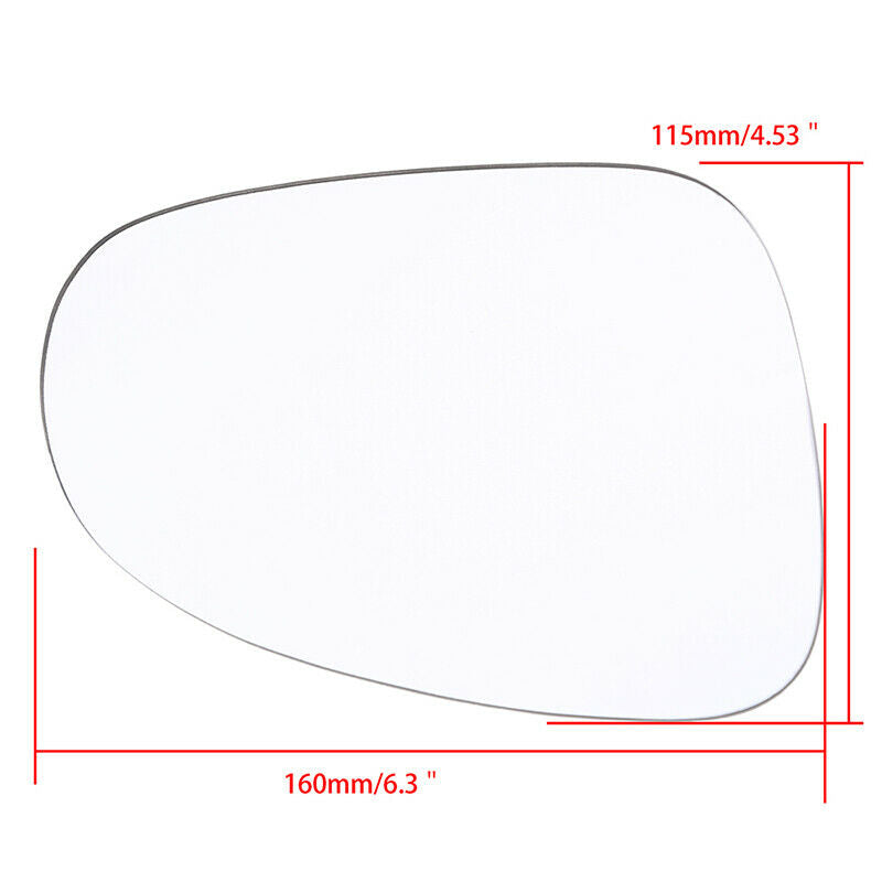 Right Side Rearview Mirror Glass Heated Fit VW Golf/R32/GTI/Rabbit/Jetta 2005-10