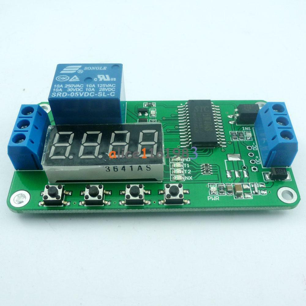 DC 5V Multifunction Self-lock Relay PLC Cycle Timer Module Delay Time Switch