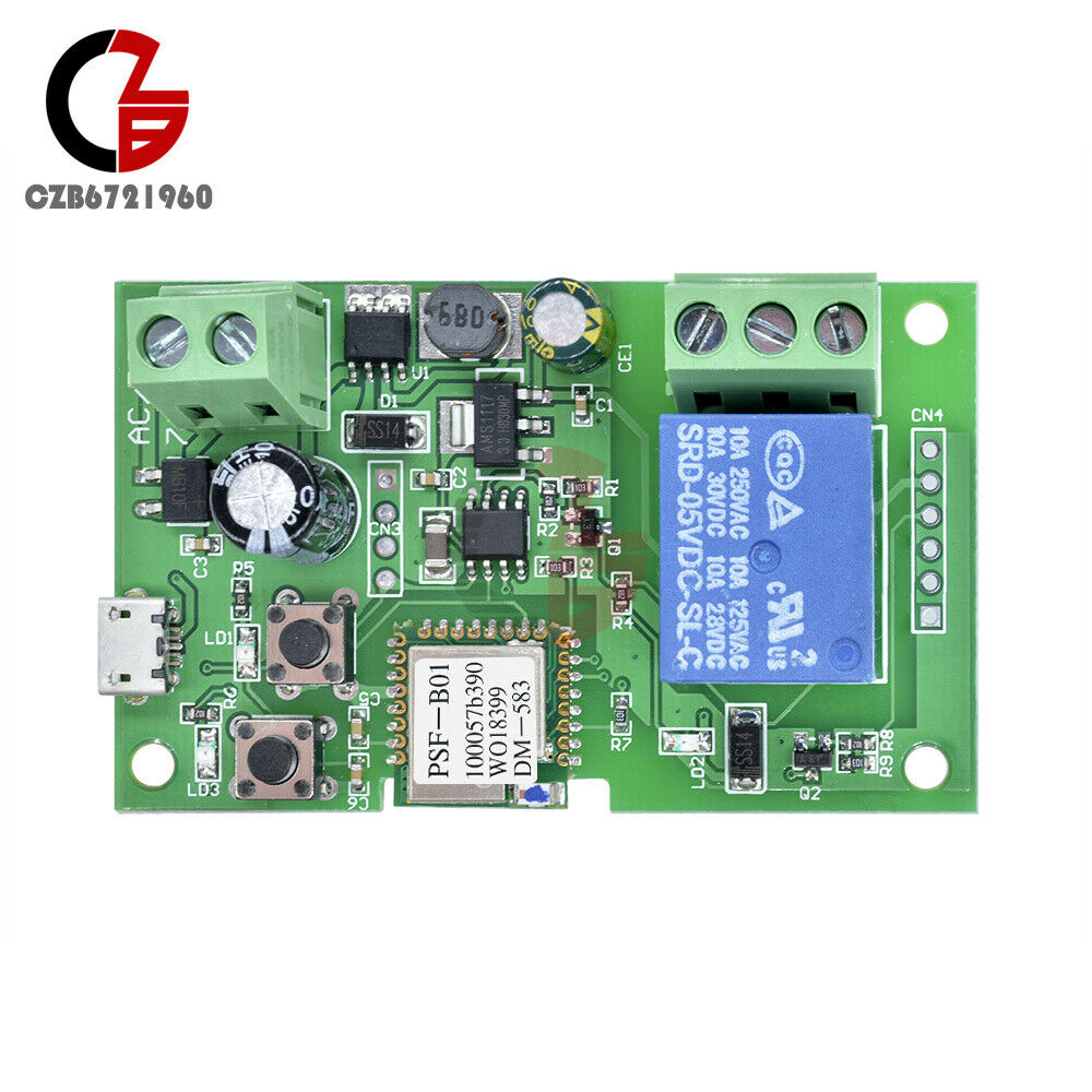 Sonoff DC 5-12V WiFi Wireless Smart Switch Home Relay  Self-locking App Control