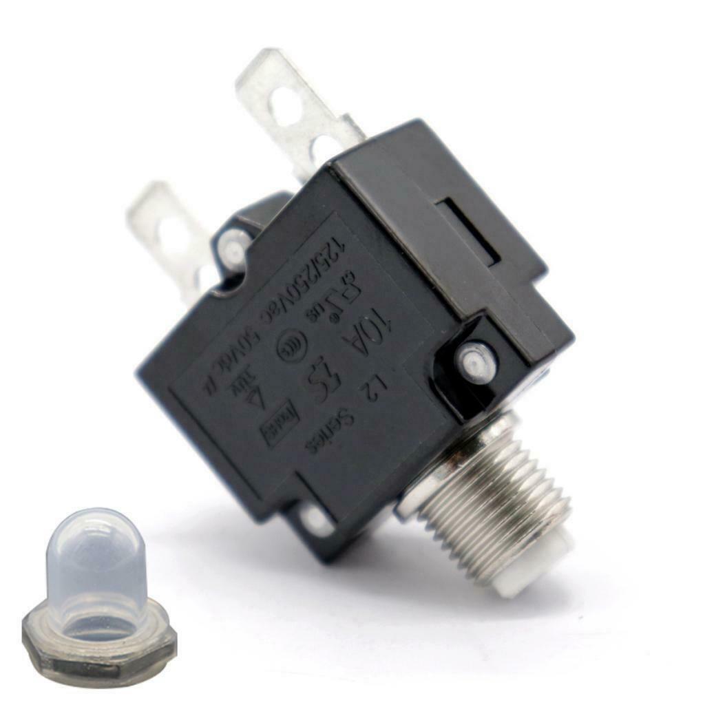125/250V AC 50V DC 10Amp Push Button Circuit Breaker Manual Overload Switch
