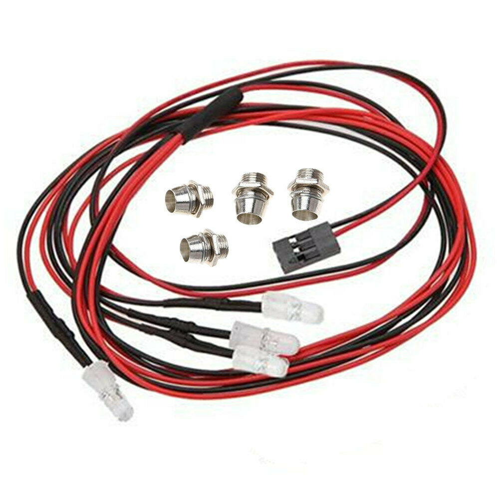 8 Pcs. Led Lights LED Lamp Set (4 Ã— Blue, 4 Ã— Red) for  Hs RC Car