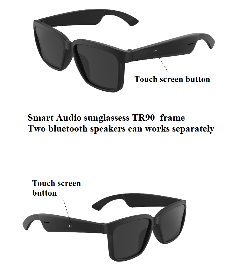 Smart Bluetooth Open Ear Speaker Audio Headset Sunglasses Car Sports Anti-blue