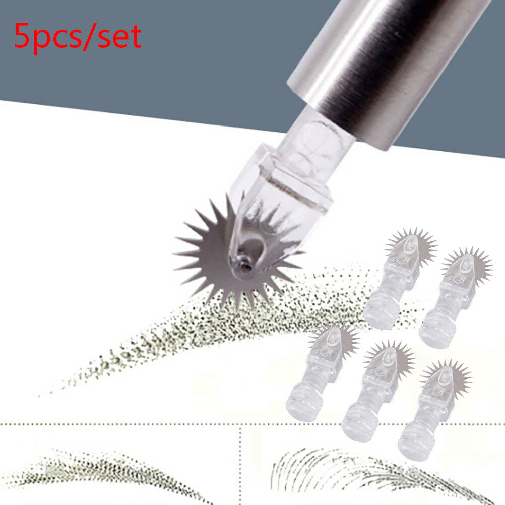 Disposable Roller Microblading Needle Tattoo Eyebrows Embroidery Pin Pen W B Tt
