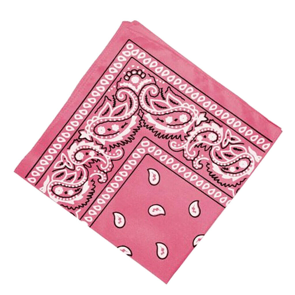 14 Pcs Unisex Paisley Print Bandana Head Wrap Neck Scarf Wristband Kerchief