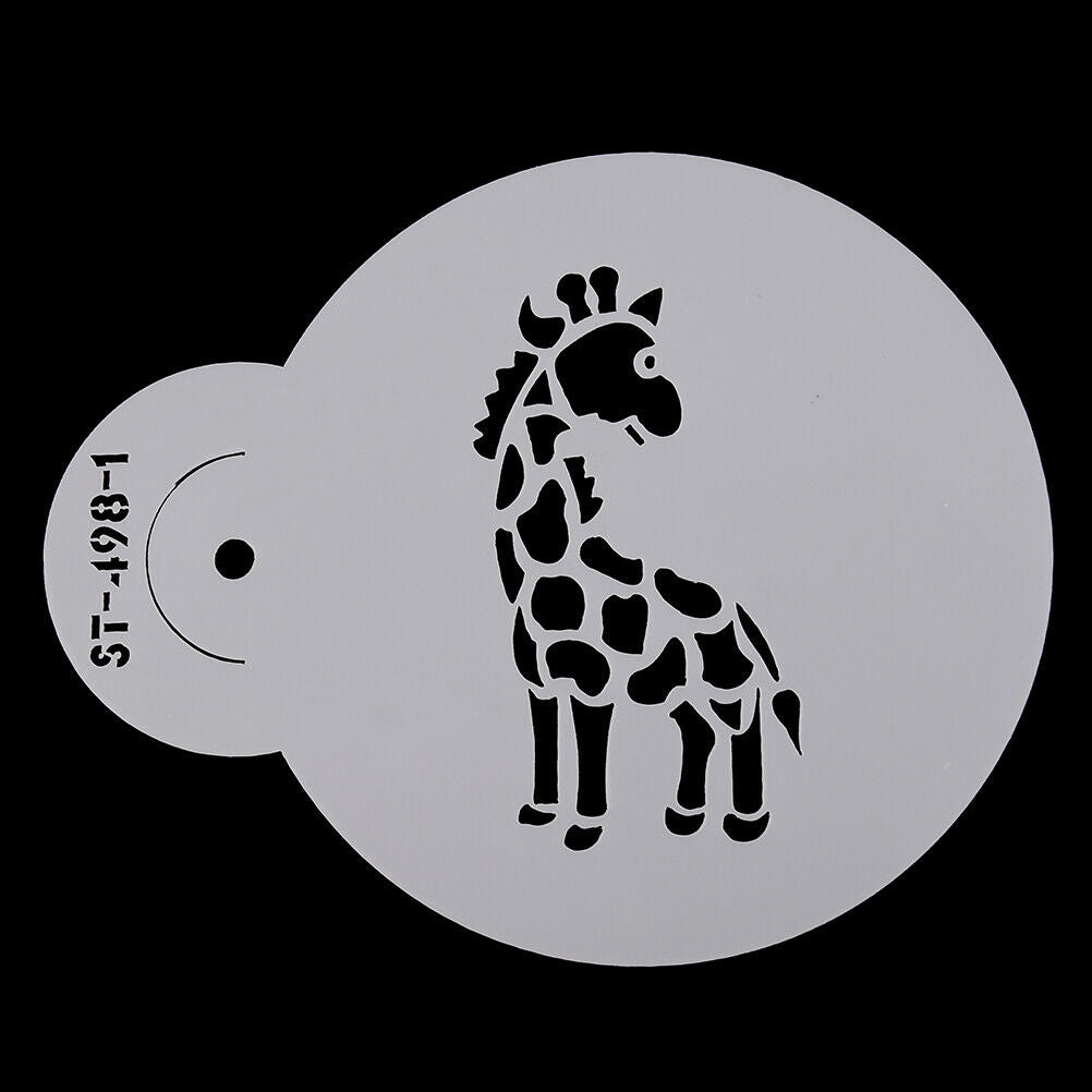 4pcs Animals Cookie Stencil for Cake Decor Sugarcraft Fondant DIY Mold St.l8