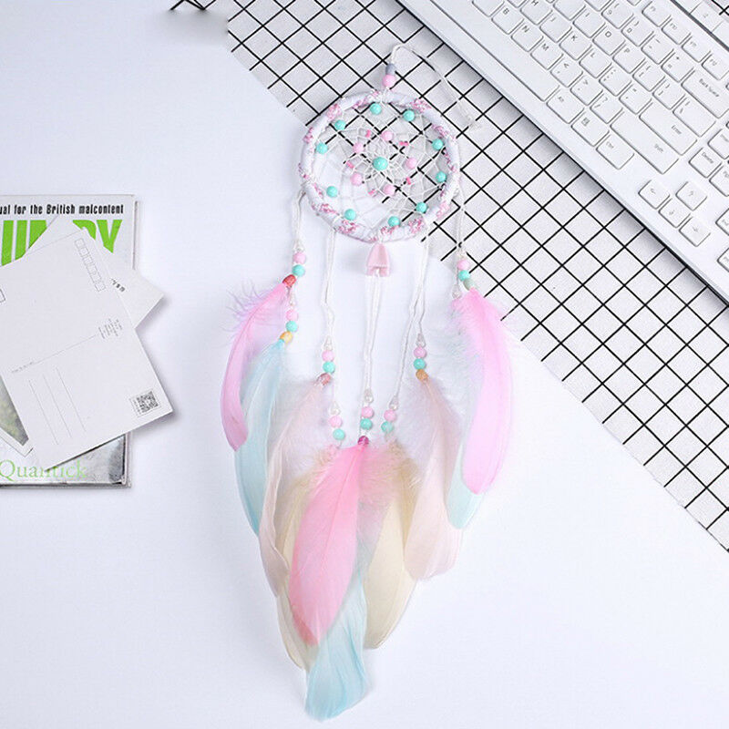 Colorful Feathers Dream catcher Bedroom Decoration Dreamcatchers Wind Chi.l8
