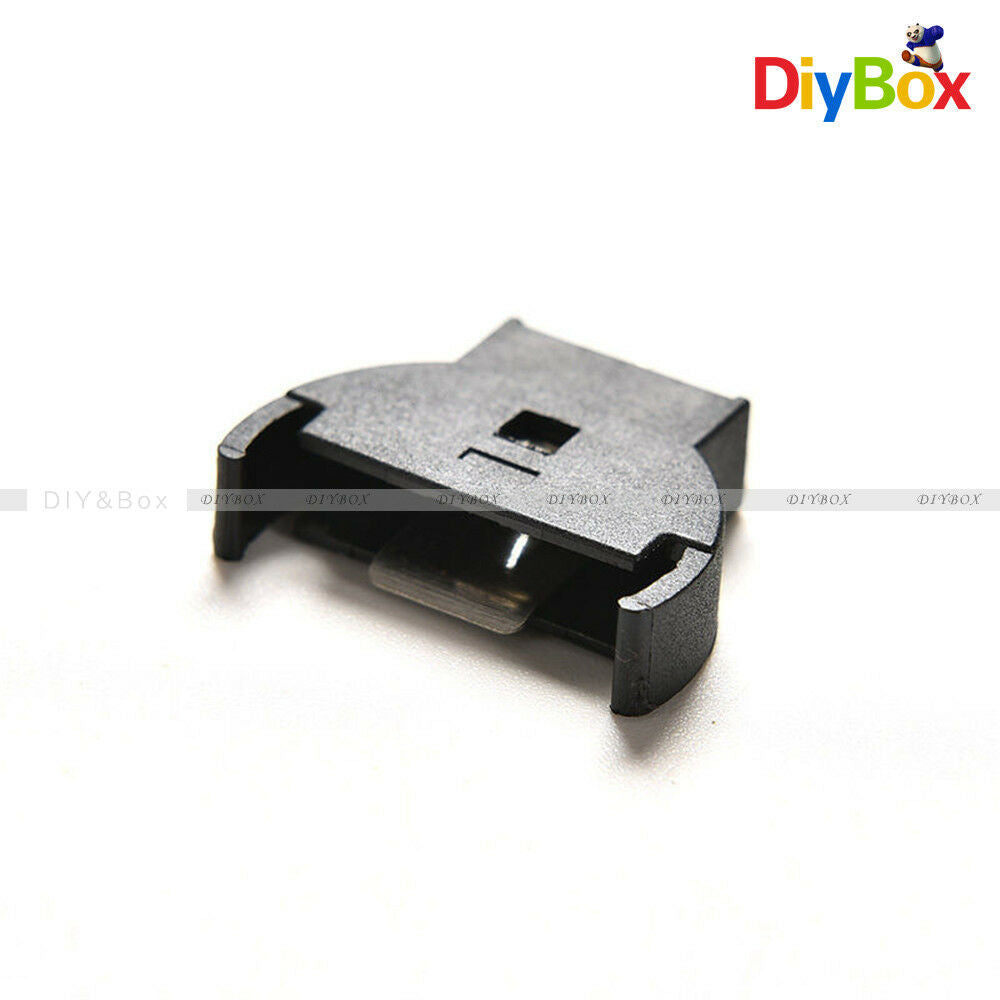 5PCS Black Plastic CR2032 Cell Button Lithium Battery Holder Sockets Case 3V