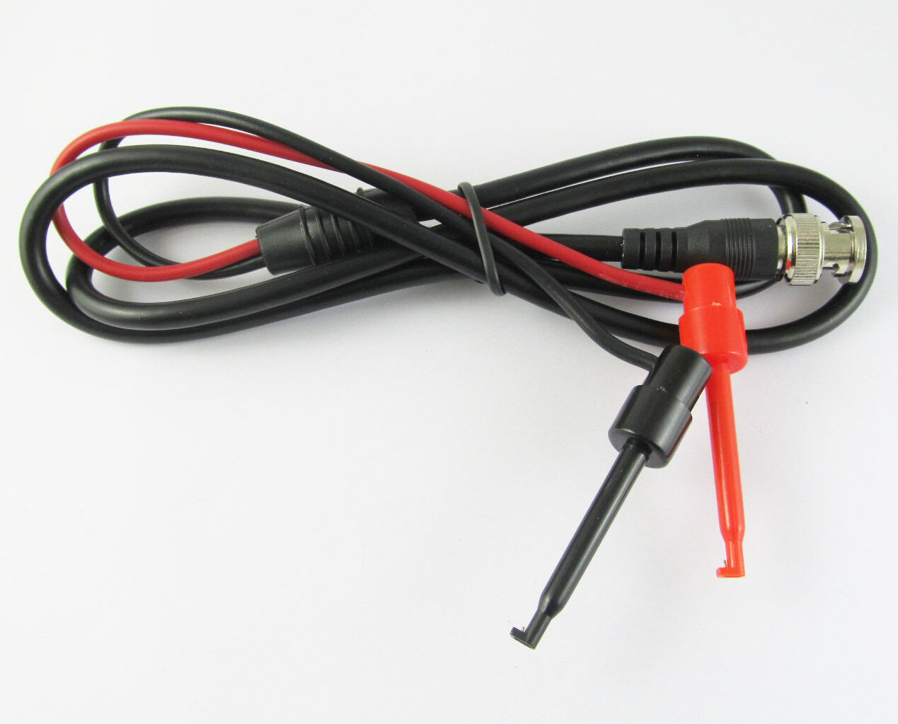 5sets 1M BNC Male Plug to Dual Large Test Hook Clip Probe Test Lead Cable