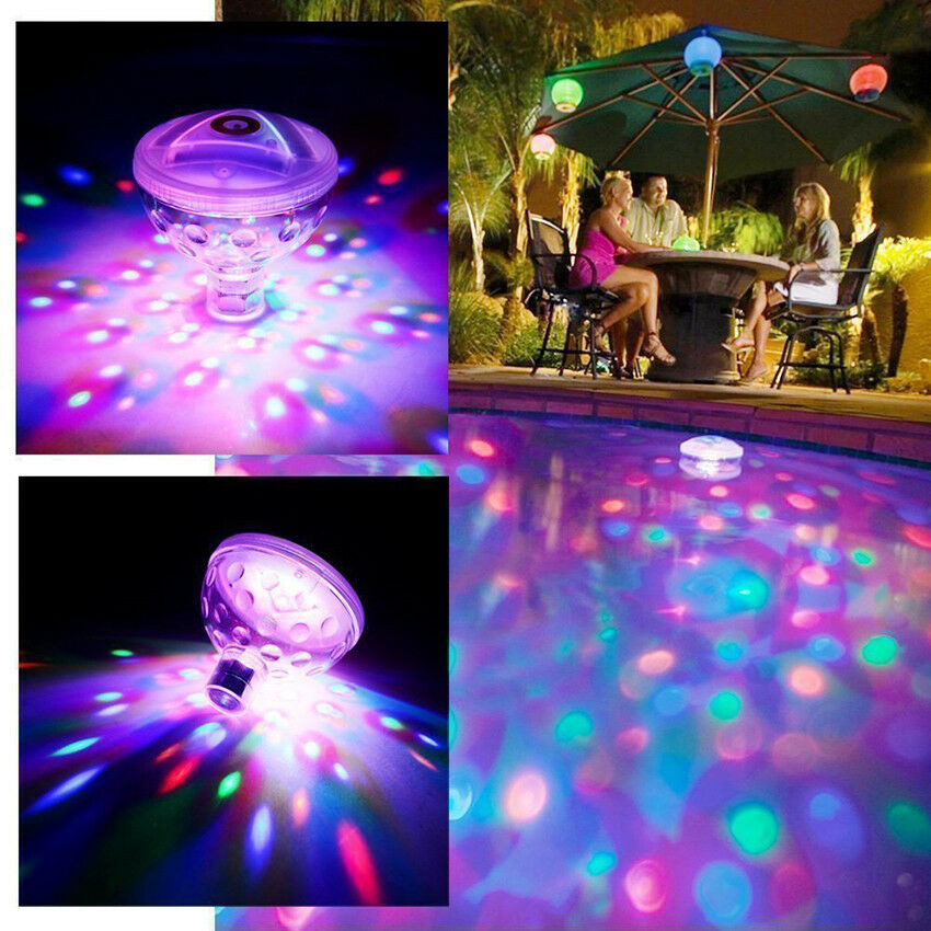 Floating Underwater LED Disco Light Glow Show Swimming Pool Bath SPA Lights