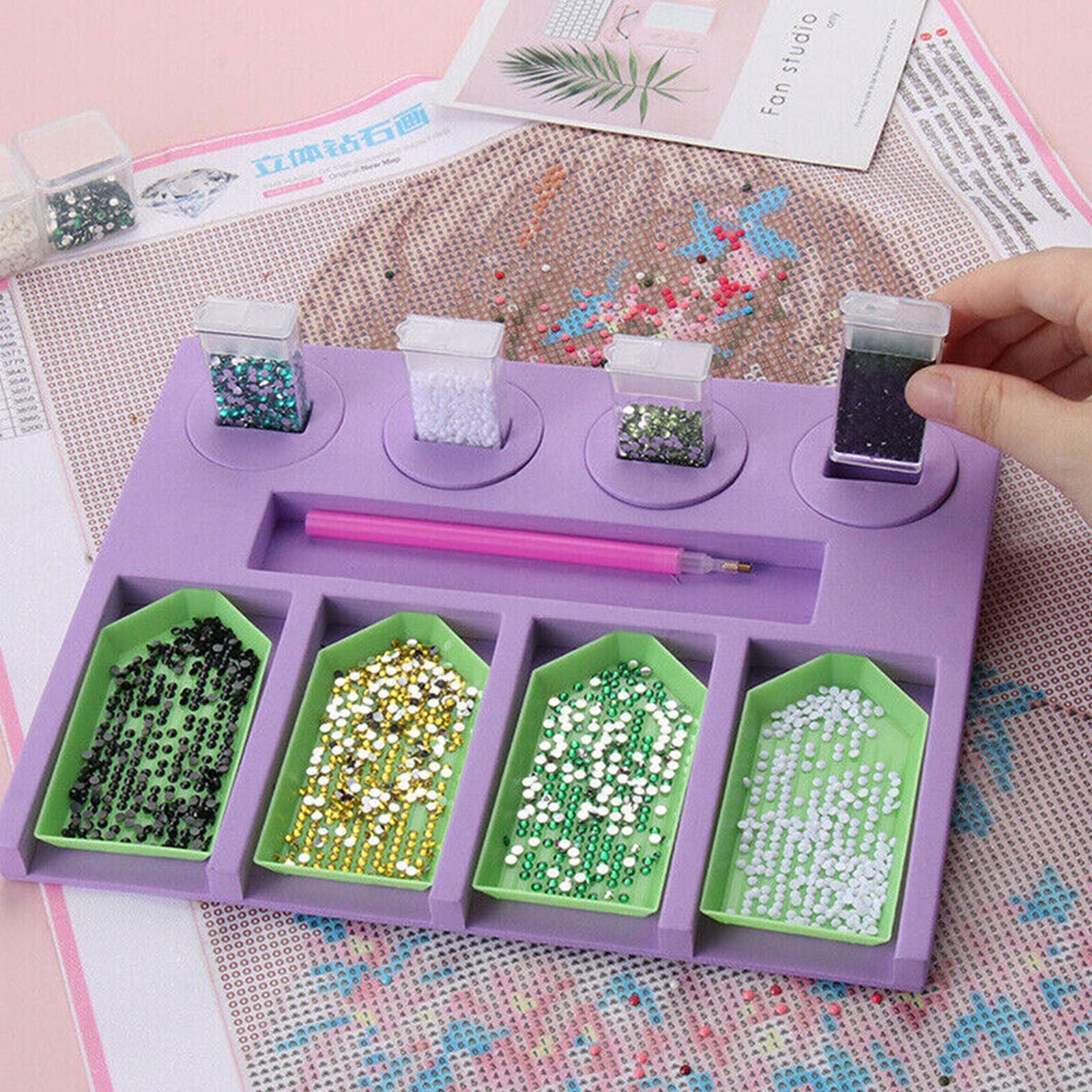 Diamond Painting Tool Accessory Box for DIY Diamond 5D Painting Embroidery