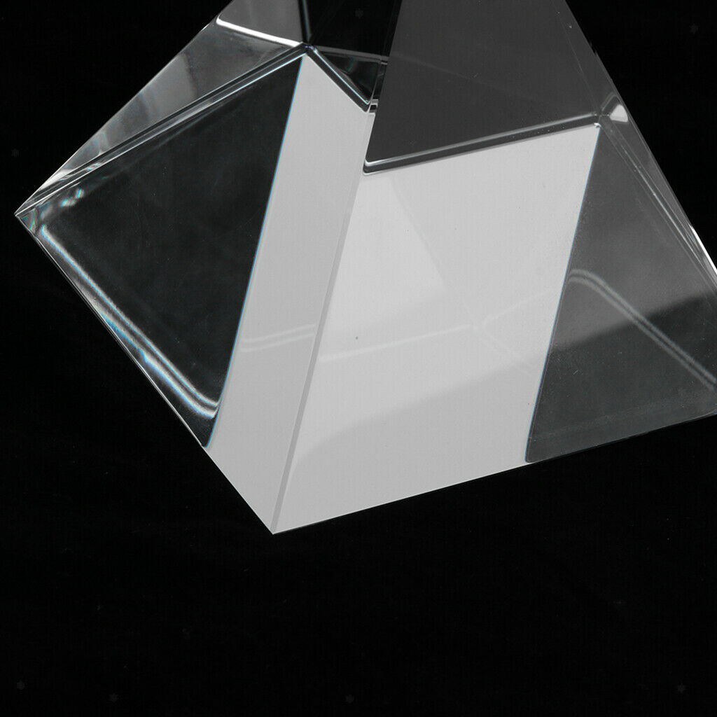 60mm Clear Crystal Pyramid Decorative Art Decor Photography Prop