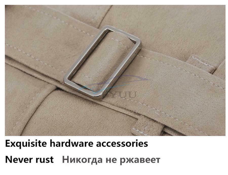 1PC 29 x 19CM / 11.42 x 7.48'' Suede Fabric Car Seat Headrest Neck Cushion Beige