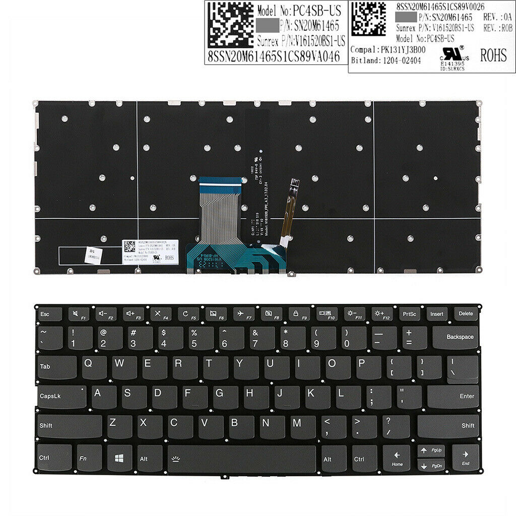 New Black US English Laptop PC Keyboard QWERTY for Lenovo IdeaPad 320-13