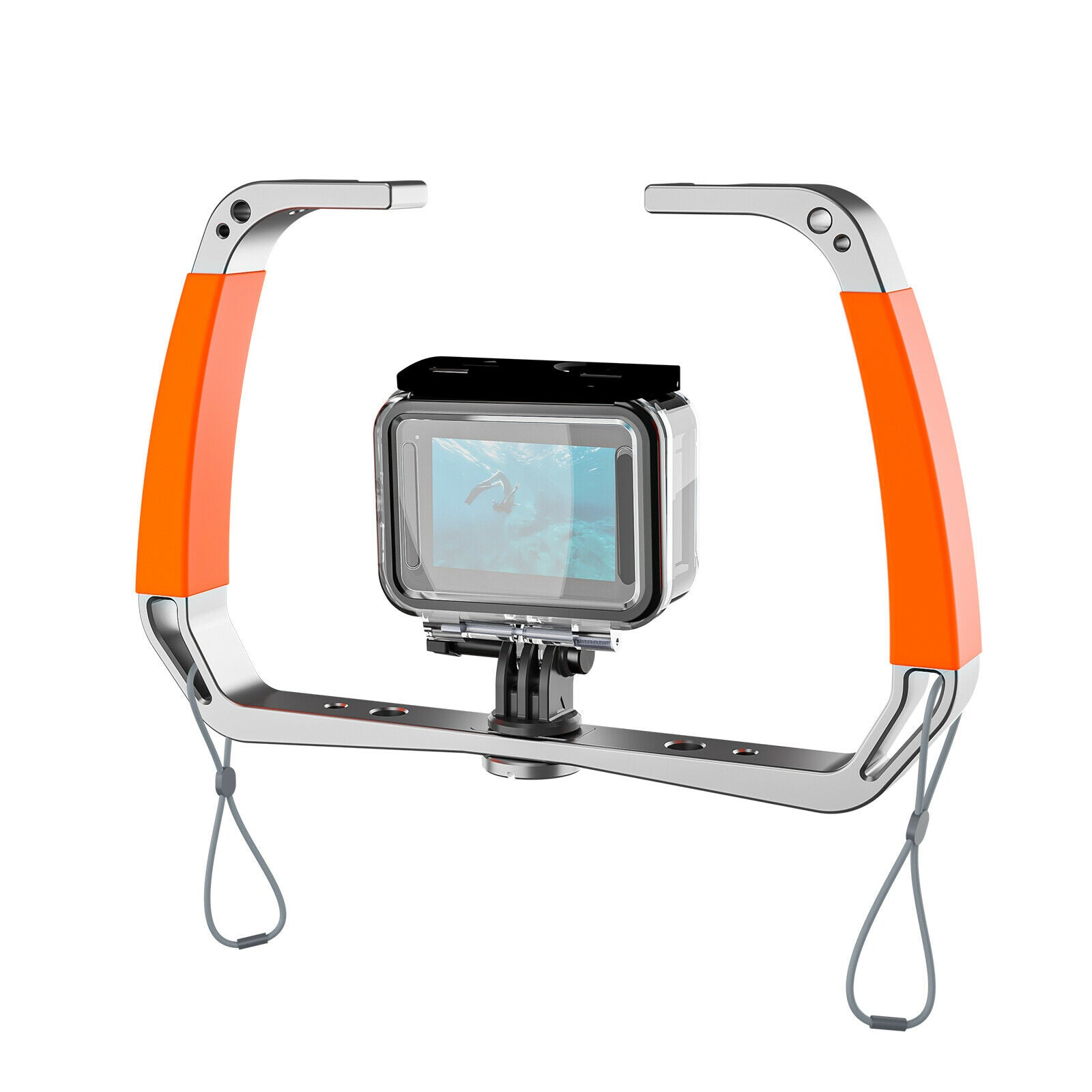 Alloy Silicone Handle Rig Diving Stabilizer Underwater Shooting Mounts Bracket