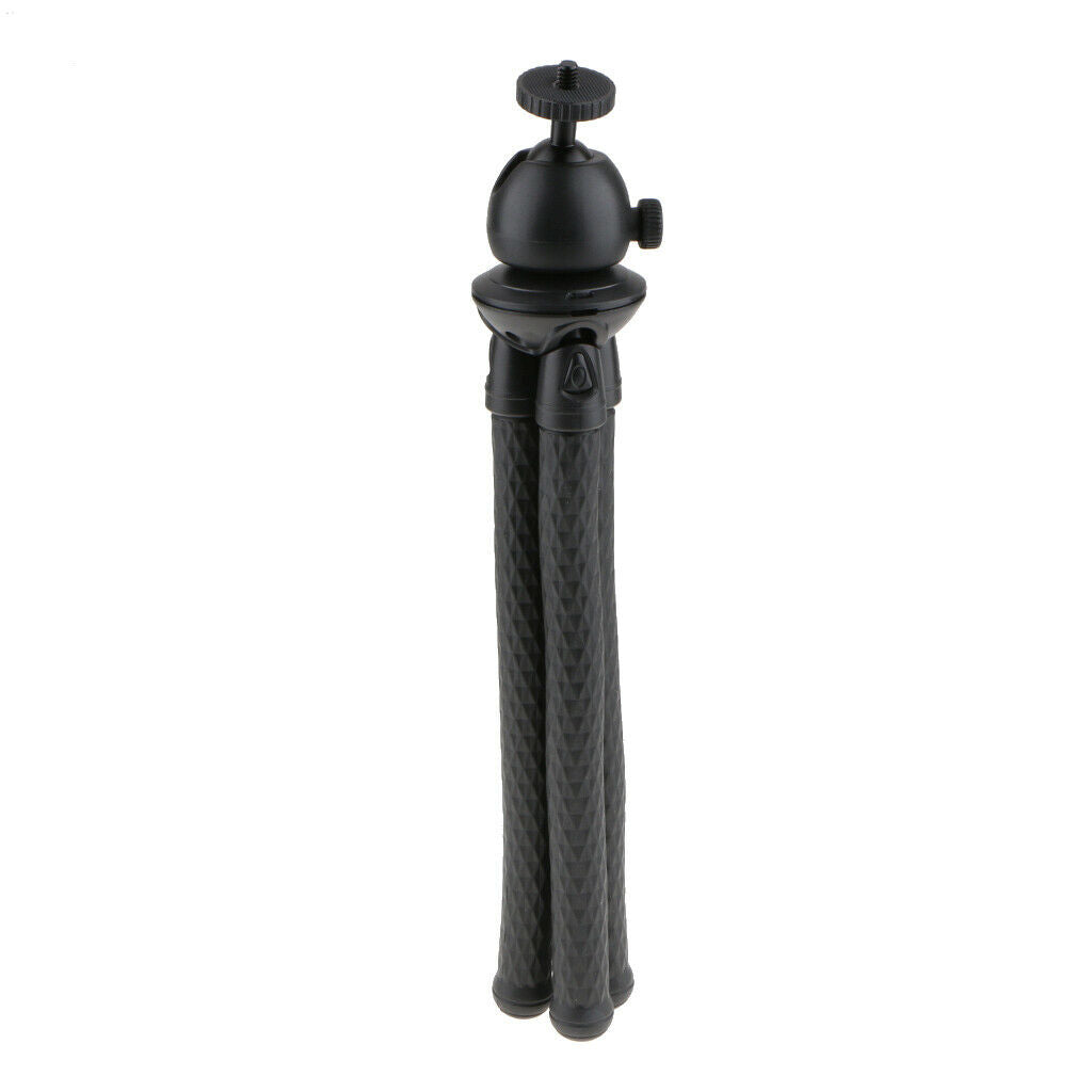 Flexible Foam Mini Tripod Stand with 1/4 Screw & Universal Clamp for  ,