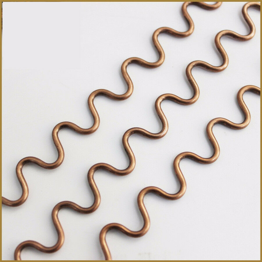 50Pcs Copper Coated Steel 13.2" Wiggle Wire Wave 2MM For Car Dent Repair Tool
