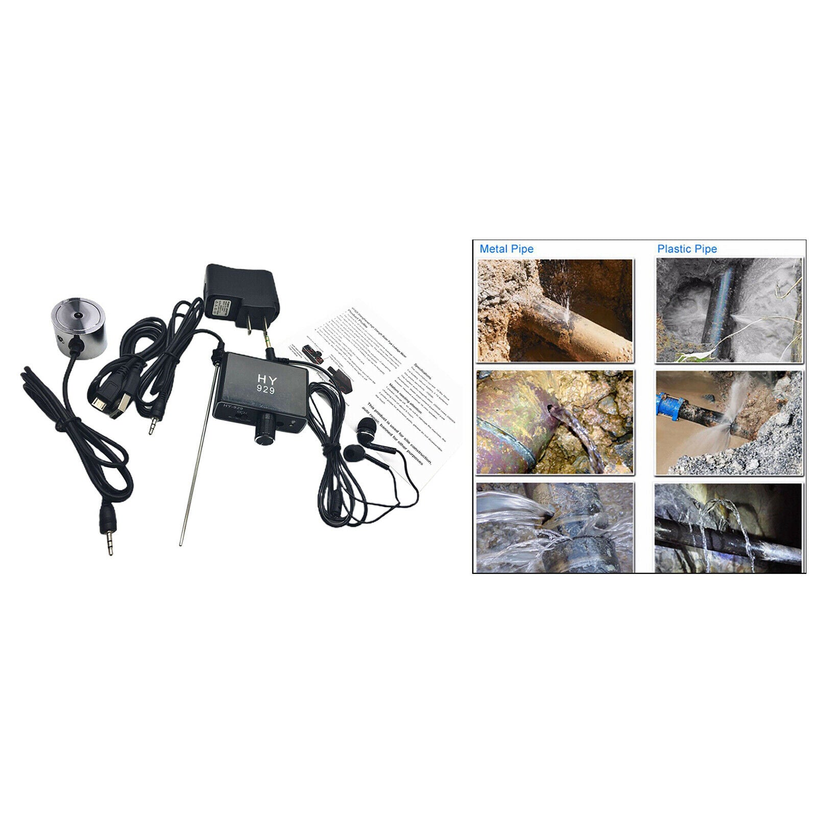 HY929 High Strength Wall Microphone Amplifier Through Wall Device US Plug