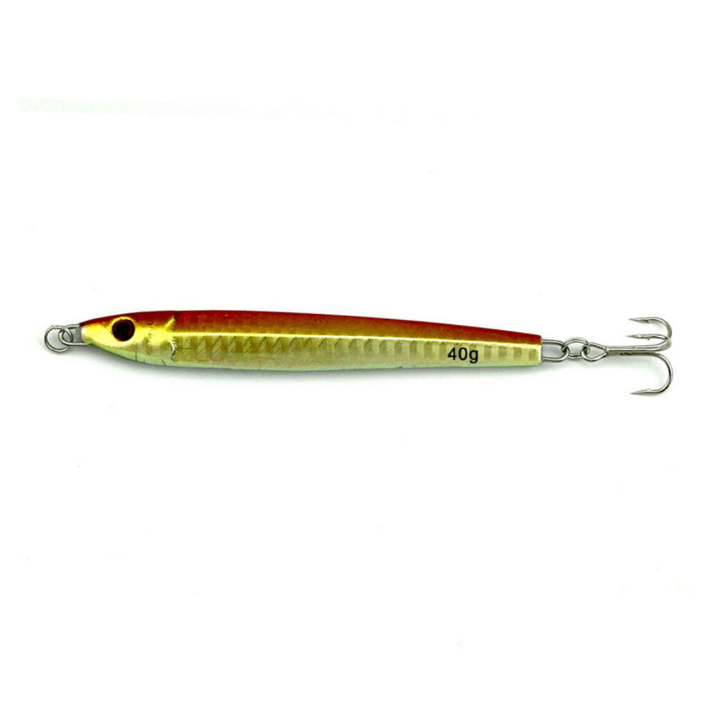5X40g Fishing leurre Natural Lead Casting Jig Metal Slice Fishing Lures B.$l BD
