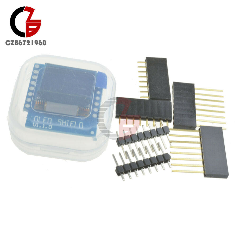 5pcs Wemos D1 Mini 0.66" OLED SSD1306 64x48 Shield for ESP8266 Arduino NodeMcu