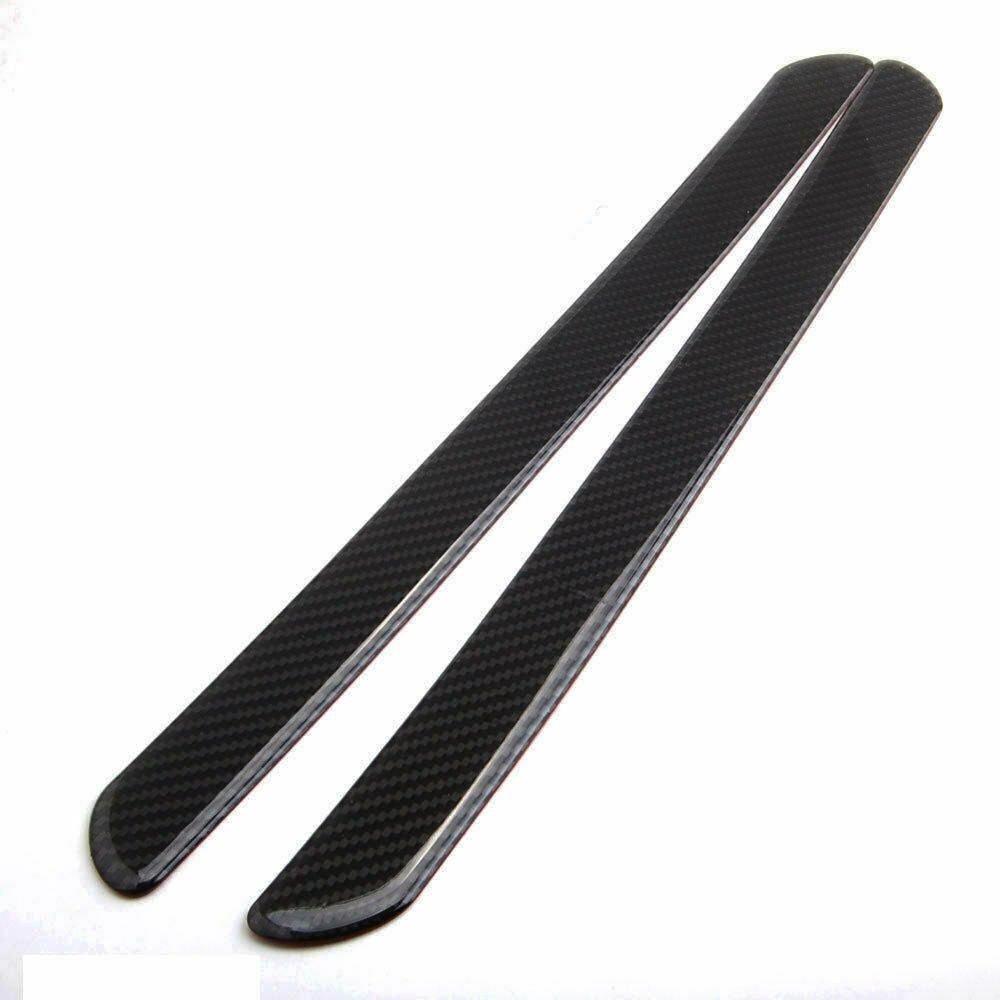 2pcs Door Sill Carbon Fiber Scuff Plate Cover Step Protector for Car Universal