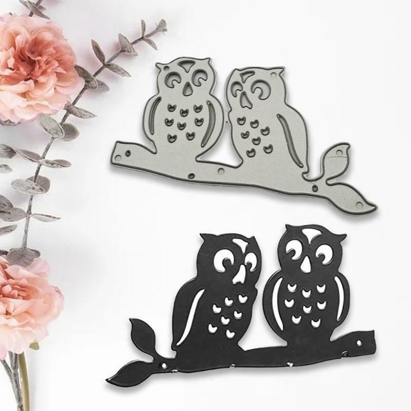 Owls Metal Cutting Dies Stencils DIY Scrapbooking Album Paper Card Making