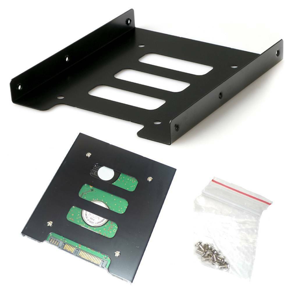 New Desktop PC 2.5" to 3.5" SSD HDD Adapter Hard Drive Caddy Mounting Bracket!