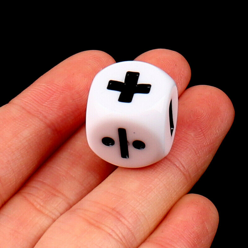 6pcs Addition Subtraction Multiplication Division Symbol Dice Operation P.l8
