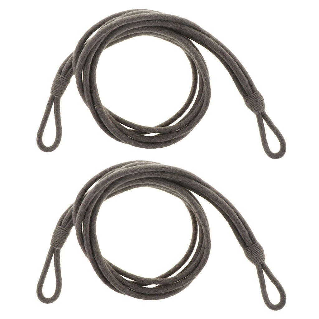 2pcs Simple Rope Tiebacks Holdbacks for Tulle Curtain Voile Drapes Dark Gray