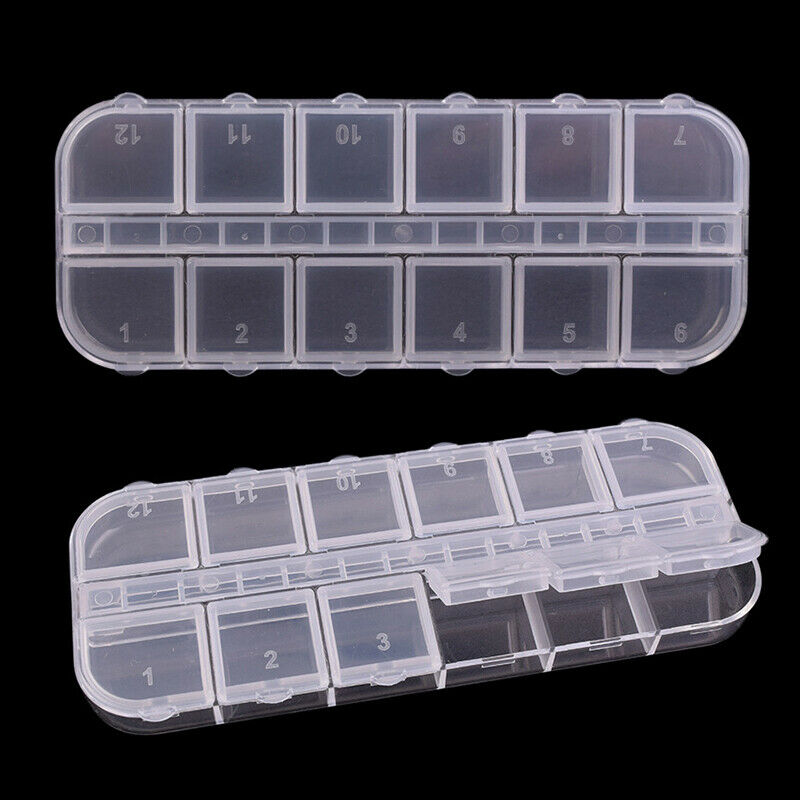 1PC Dental Storage Box 12 Container Dental Orthodontic Brackets Bands Parts C Lt