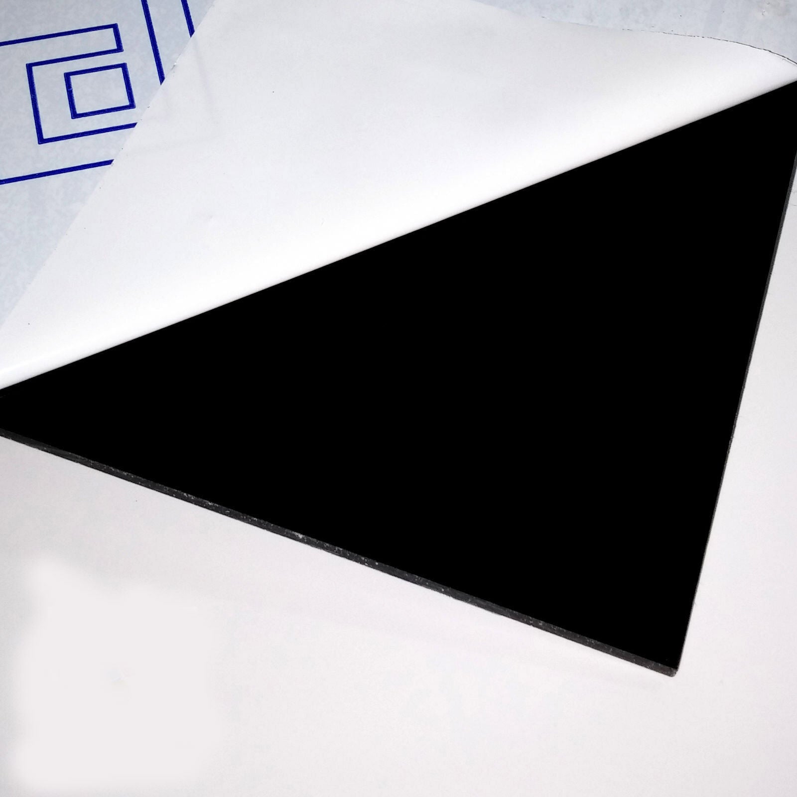 Black Acrylic Perspex Plastic Perspex 210mm x 300mm x 3mm One (1) A4 Sheet