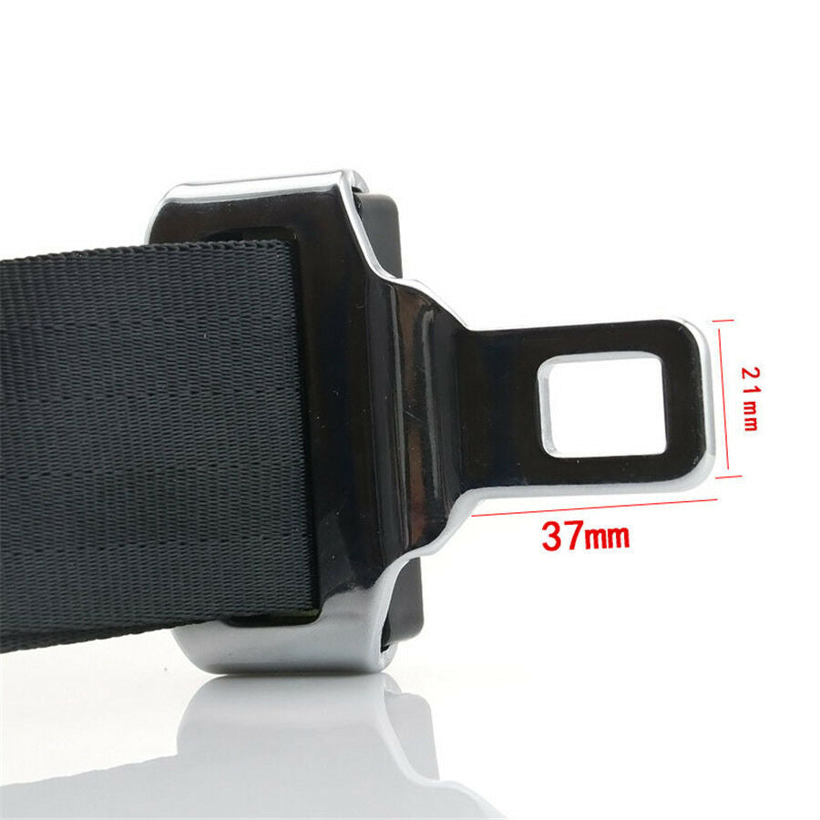 2 Point Gray Car Seat Safety Belt Longest Adjusted 125cm Strong Tensile Strength